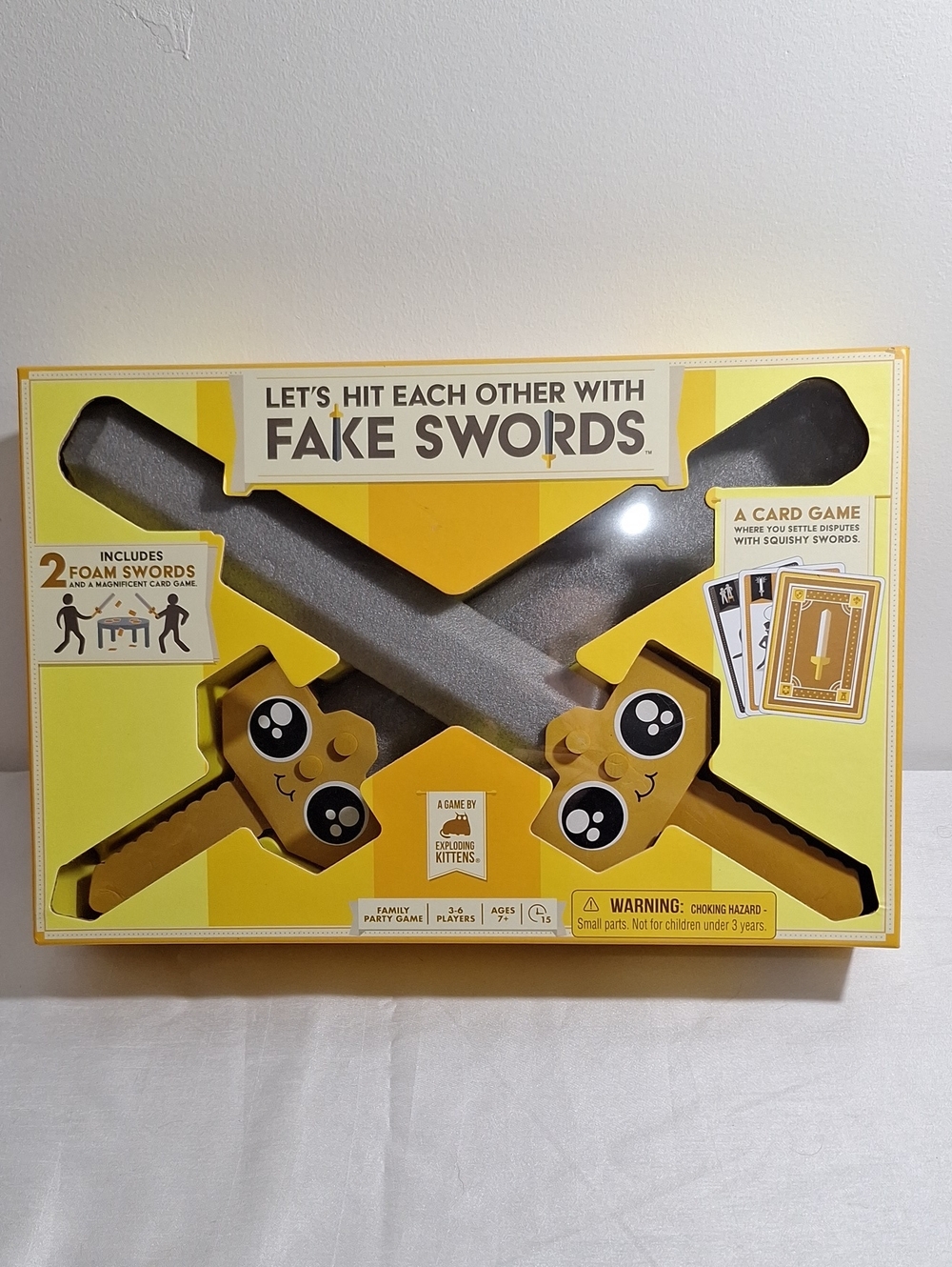 Let’s Hit Each Other With Fake Swords Card Game - Yellow